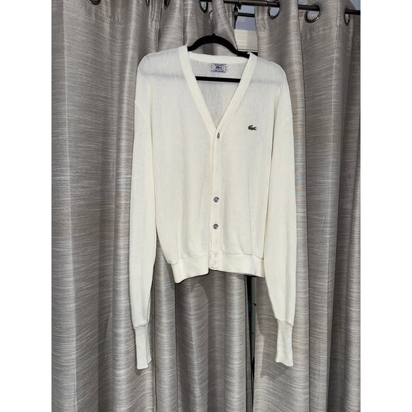 Vintage Izod Lacoste 1970's Cardigan size large - Picture 1 of 5